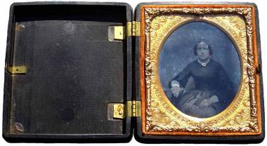 ambrotype with case